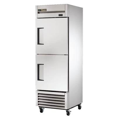 One-Section Reach In Refrigerator with (2) Stainless Steel Half Doors