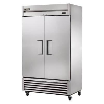 Two-Section Reach In Refrigerator with (2) Stainless Steel Doors