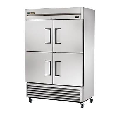 Two-Section Reach-in Refrigerator with (4) Stainless Steel Half Doors