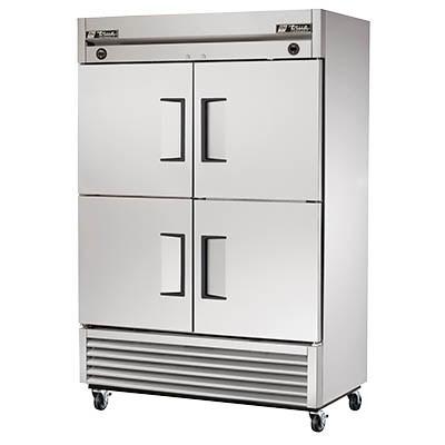 True T-49DT-4-HC Two-Section Reach-In Refrigerator/Freezer with (4) Stainless Steel Doors