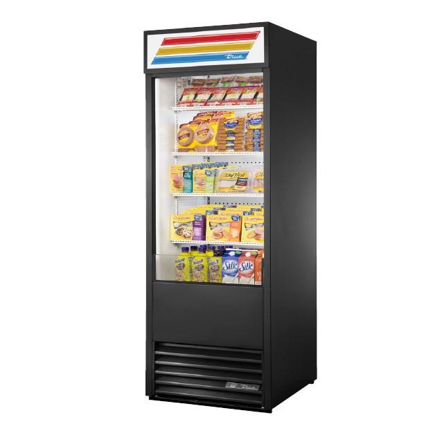 True TOAM-30-HC~TSL01 One-Section Vertical Open Display Case Merch ...