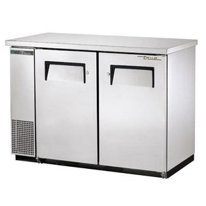 Two-Section Back Bar Refrigerator with (2) Swinging Solid Doors