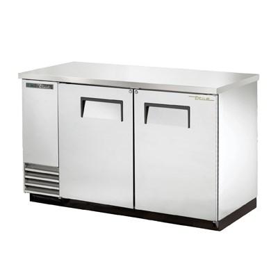 Two-Section Back Bar Refrigerator with (2) Swinging Solid Doors