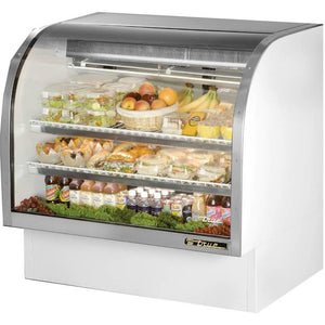 48" Full Service Deli Case with Curved Glass - 3 Levels, 115v