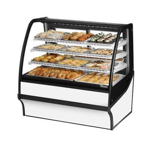 48.25" Full-Service Dry Bakery Case with Curved Glass - 4 Levels, 115v