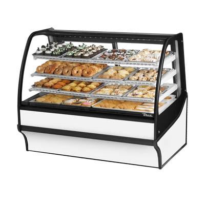 59.25" Full-Service Dry Bakery Case with Curved Glass - 4 Levels, 115v