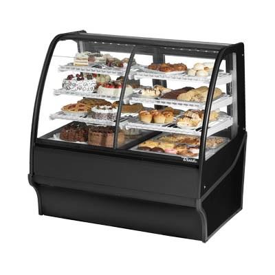 48.25" Full-Service Dual-Zone Bakery Case with Curved Glass - 4 Levels, 115v