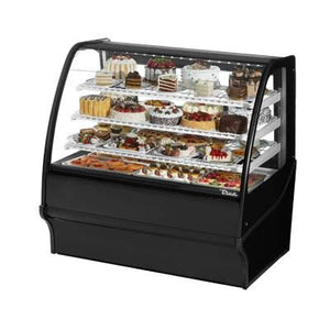 48.25" Full-Service Bakery Case with Curved Glass - 4 Levels, 115v