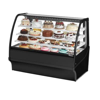 59.25" Full-Service Bakery Case with Curved Glass - 4 Levels, 115v