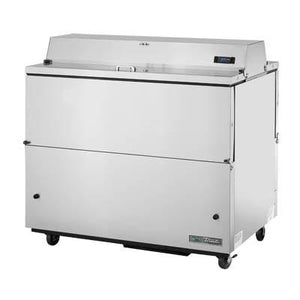  Mobile Milk Cooler, 12 Crates, Stainless Steel Drop Front/Hold-Open Flip-Up Lids
