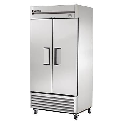 True TS-35-HC Refrigerator, Reach-In, Two-Section, 2 Stainless Steel Doors, Stainless Steel Front/Sides, 115v