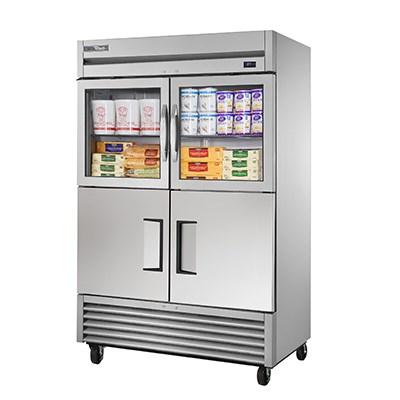 True TS-49-2-G-2-HC~FGD01 Refrigerator, Reach-In, Two-Section, Framed Glass Door Version 01, 115v