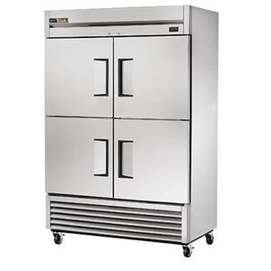 True TS-49-4-HC Refrigerator, Reach-in, Two-Section, 4 Stainless Steel Half Doors, Stainless Steel Front/Sides, 115v