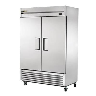 True TS-49-HC Refrigerator, Reach-in, Two-Section, 2 Stainless Steel Doors, Stainless Steel Front/Sides, 115v