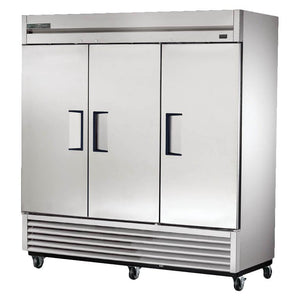 True TS-72F-HC Freezer, Reach-In, Three-Section, -10°F, 3 Stainless Steel Doors, Stainless Steel Front/Sides, 115v