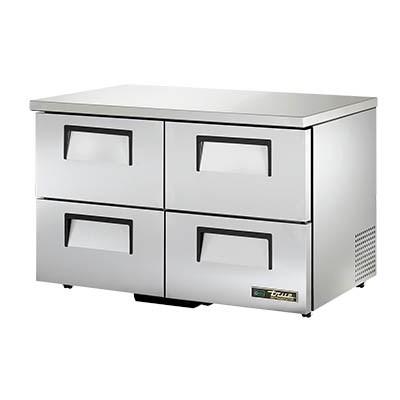 True TUC-48D-4-LP-HC 12 Cu Ft Undercounter Refrigerator with 2 Sections & 4 Drawers, 115v
