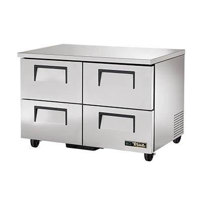 True TUC-48F-D-4-HC 12 Cu Ft Undercounter Freezer with 4 Sections & 4 Drawers, 115v