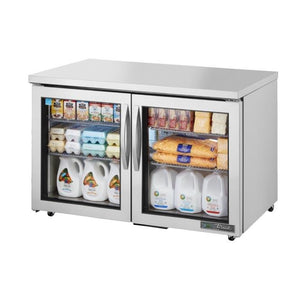 True TUC-48G-ADA-HC~FGD01 12 Cu Ft Undercounter Refrigerator with 2 Sections & 2 Doors, 115v