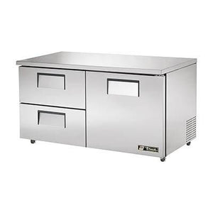 True TUC-60D-2-ADA-HC 15.5 Cu Ft Undercounter Refrigerator with 2 Sections, 1 Door & 2 Drawers, 115v
