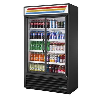 True TVM-48-HC~VM01 47" 2 Swing Glass Door Merchandiser Refrigerator