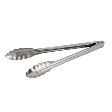 Winco UT-12 12"L Stainless Utility Tongs