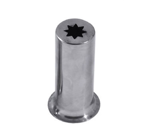 Uniworld UCMNZ2 Churro Nozzle Adapter, stainless steel, plain, 1-1/2" diameter tube