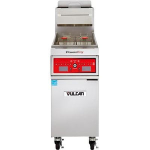 Vulcan 1TR45A PowerFry3 45-50 Lb. Capacity Gas Fryer with Solid State Analog Controls, 70,000 BTU, NSF