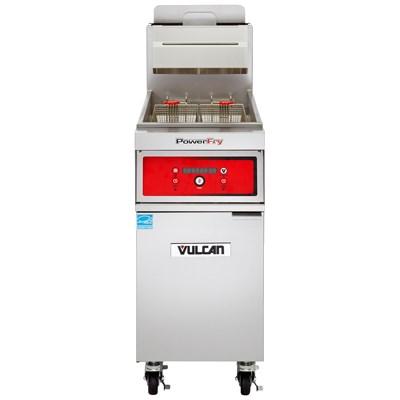 Vulcan 1TR45DF PowerFry3 45-50 Lb. Capacity Gas Fryer with Solid State Filtration System, 70,000 BTU, NSF