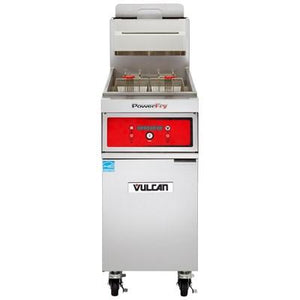Vulcan 1TR65AF PowerFry3 65-70 Lb. Capacity Gas Fryer with Solid State Filtration System, 80,000 BTU, NSF