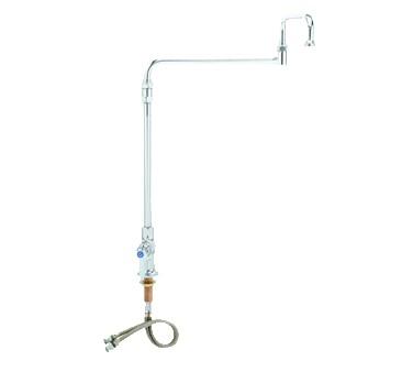 Vulcan SGLTS 18NZLJ Deck Mounted Single Hole Pantry Faucet, 18" Double-Jointed Swing Nozzle, and Riser Kit