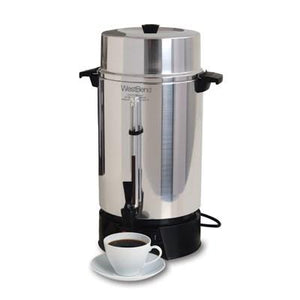 West Bend 33600 Coffee Urn, 100 cup capacity, manual fill, 120v/50/60/1-ph, 12.5 amps, 1,500 watts, NEMA 5-15P, cULus, NSF