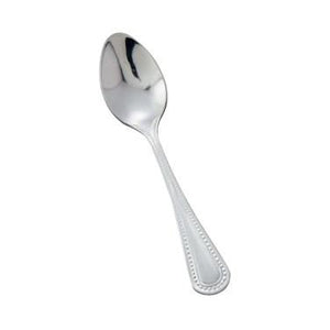Winco 0005-09 Demitasse Spoon 4-3/4", Heavy Weight, Stainless Steel, Dots Style