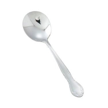 Winco 0024-04 Bouillon Spoon 6-3/16", Stainless Steel, Heavy Weight, Elegance Plus
