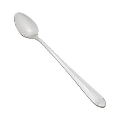 Winco 0031-02 Iced Tea Spoon 7-13/16", Stainless Steel, Extra Heavy Weight, Peacock Style