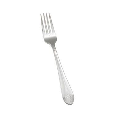 Winco 0031-05 Dinner Fork 7-13/16", Stainless Steel Extra Heavy Weight, Peacock Style