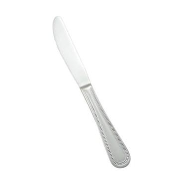 Winco 0036-08 Dinner Knife, 9", Stainless Steel, Extra Heavy, Deluxe Pearl Style