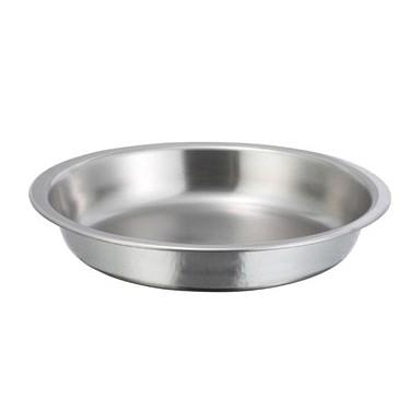 Winco 203-FP Round Food Pan 4 Qt, Stainless Steel