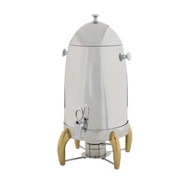 Winco 905A Virtuoso Coffee Urn, 5 Gallon, Stainless Steel with Gold Accents