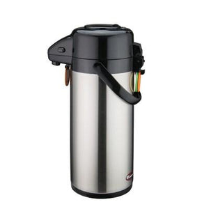Winco APSP-925 Stainless Steel Lined Airpot, Push Button, 2.5 Liter