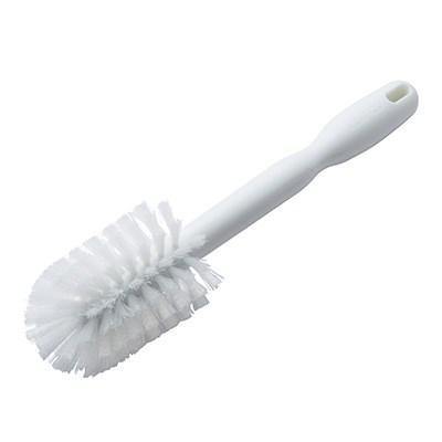 Winco BRB-12, 12" White Bottle Brush with Polyester Bristles