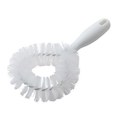 Winco BRV-10, 9-1/4" White Vegetable Brush with Polyester Bristles
