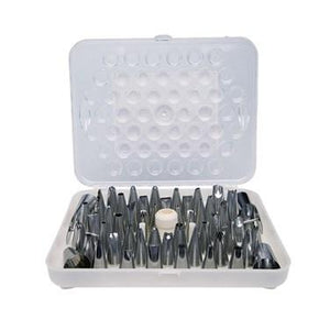 Winco CDT-52 Stainless Steel Cake Decorating Set, 52 Tips