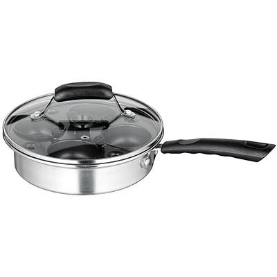 Winco CEP-4 4-Cup Stainless Steel Non-Stick Egg Poacher