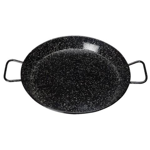 Winco CSPP-14E Paella Pan, Enameled Carbon Steel, Made in Spain, 14-1/8"