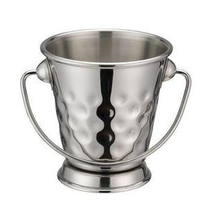 Winco DDSA-101S Mini Pail, 5 Oz, 3" Dia X 3-1/8"H, Round, Hammered, Stainless Steel