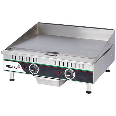 Winco EGD-24 Spectrum 24” Electric Griddle, Two Heat Zones