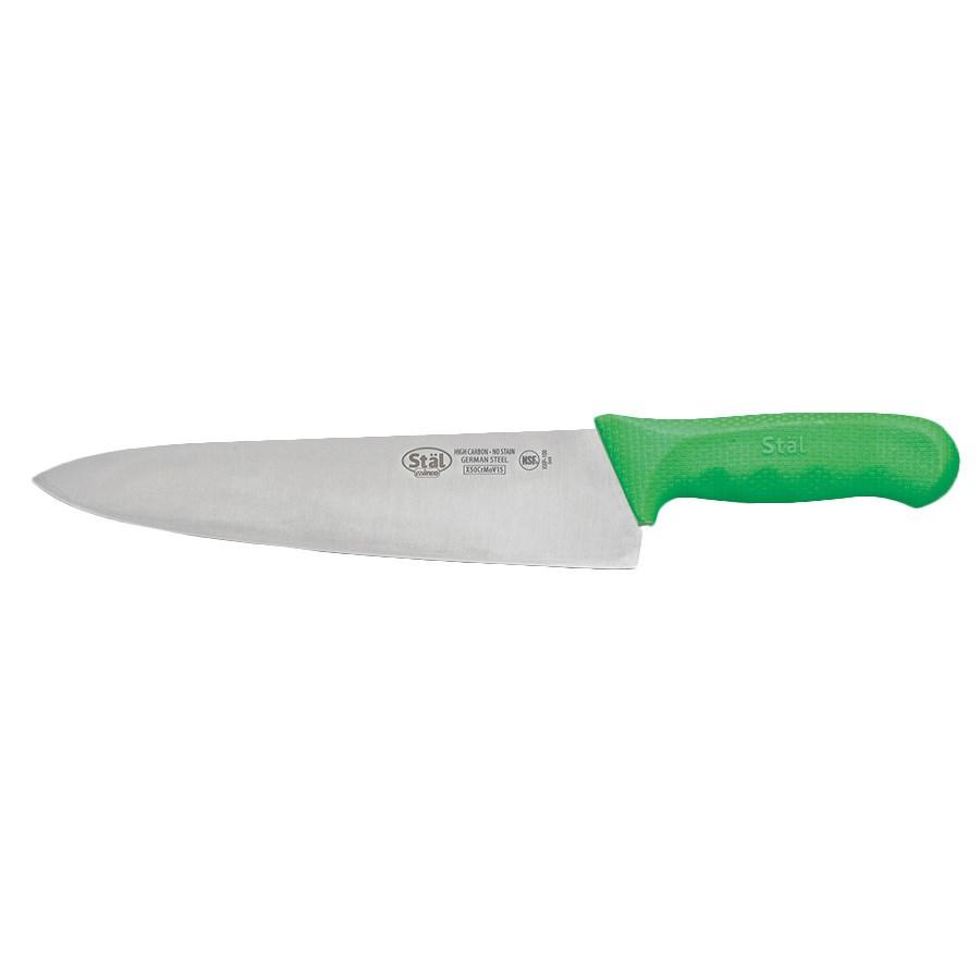 Winco KWP-100G Stal 10” Chef’s Knife, Green