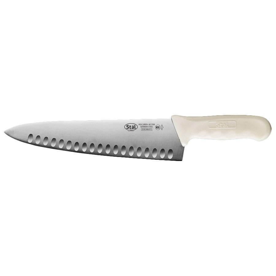 Winco KWP-101 Stal 10” Chef’s Knife, Hollow Ground