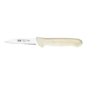 Winco KWP-30 Paring Knife With White Handle 3-1/4"