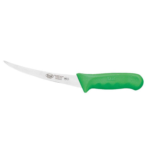 Winco KWP-60G Stal 6” Boning Knife, Flexible, Green